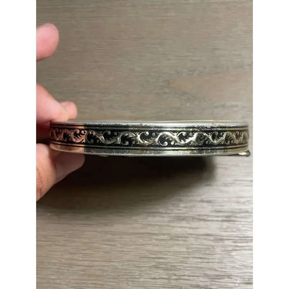 Vintage Compact Mirror Celluloid Foldable Japan